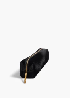 Khaite Pouches-Kye Pencil Case in Black Haircalf