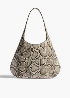 Khaite Shoulder Bags-Large Joan Hobo in Natural Python