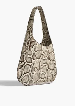 Khaite Shoulder Bags-Large Joan Hobo in Natural Python