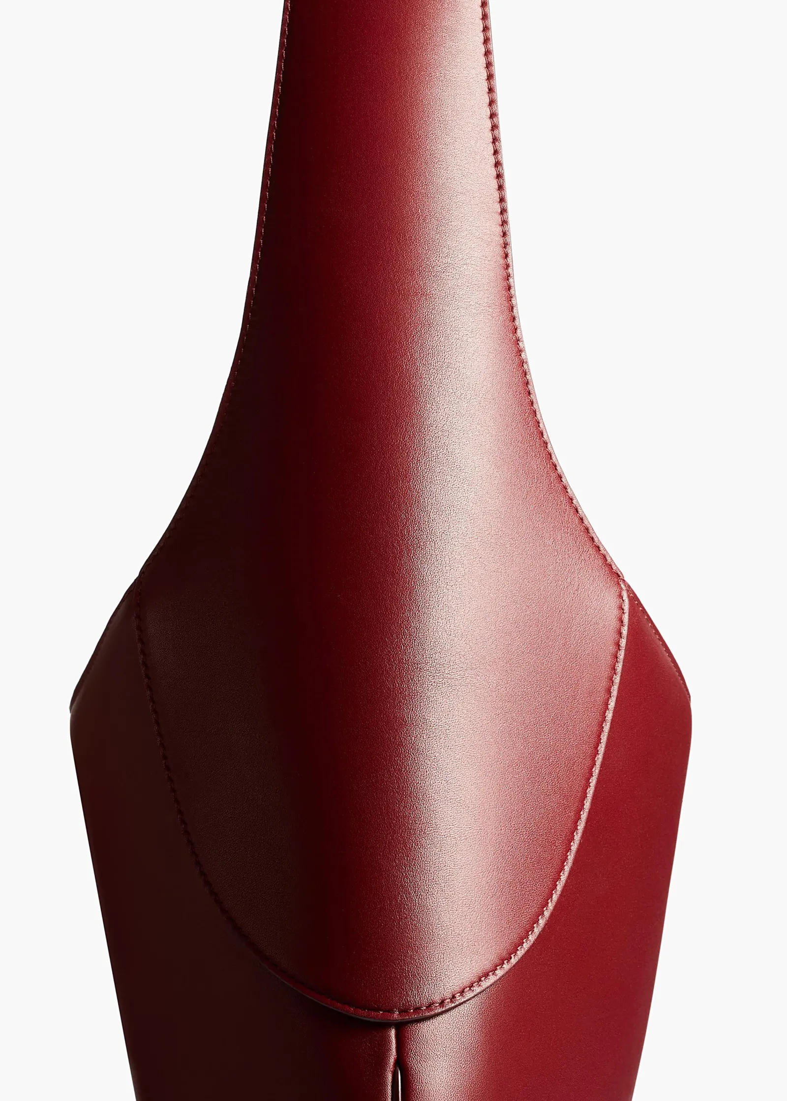 Khaite Shoulder Bags-Large Joan Hobo in Oxblood Leather