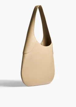 Khaite Shoulder Bags-Large Joan Hobo in Toffee Leather