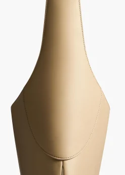 Khaite Shoulder Bags-Large Joan Hobo in Toffee Leather