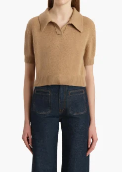 Khaite Knitwear-Leni Sweater in Camel