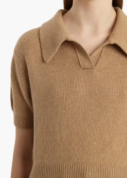 Khaite Knitwear-Leni Sweater in Camel