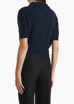 Khaite Knitwear-Leni Sweater in Midnight