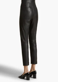 Khaite Pants-Lenn Pant in Black Leather