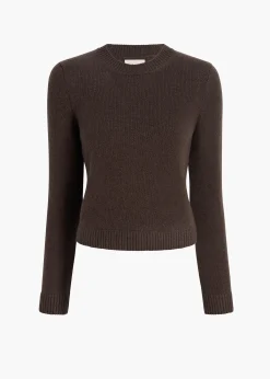 Khaite Knitwear-Leta Sweater in Coffee