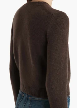 Khaite Knitwear-Leta Sweater in Coffee