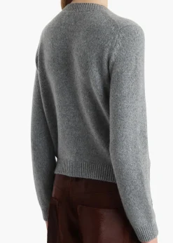 Khaite Knitwear-Leta Sweater in Fog