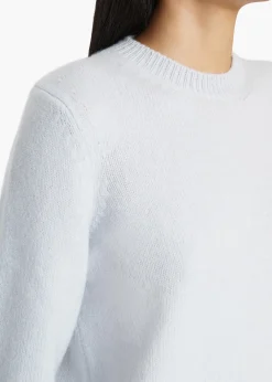 Khaite Knitwear-Leta Sweater in Ice Blue