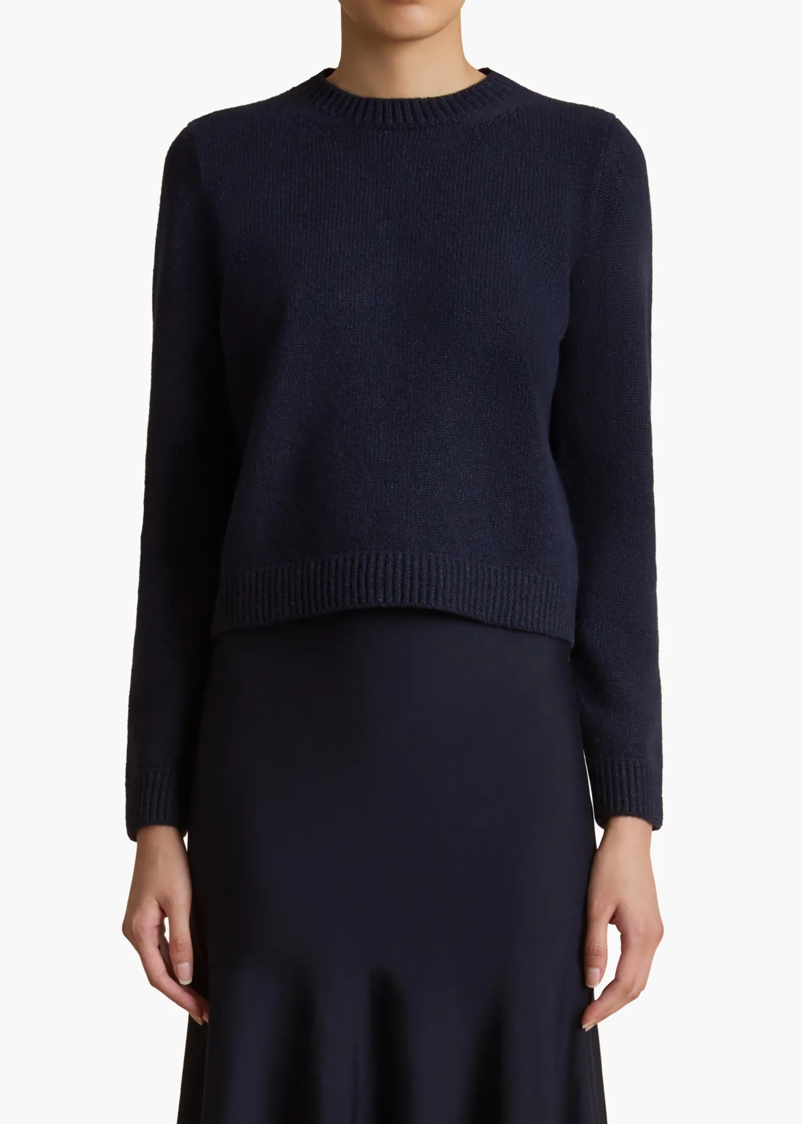 Khaite Knitwear-Leta Sweater in Midnight