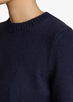 Khaite Knitwear-Leta Sweater in Midnight