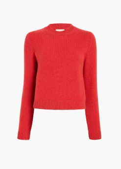 Khaite Knitwear-Leta Sweater in Persimmon