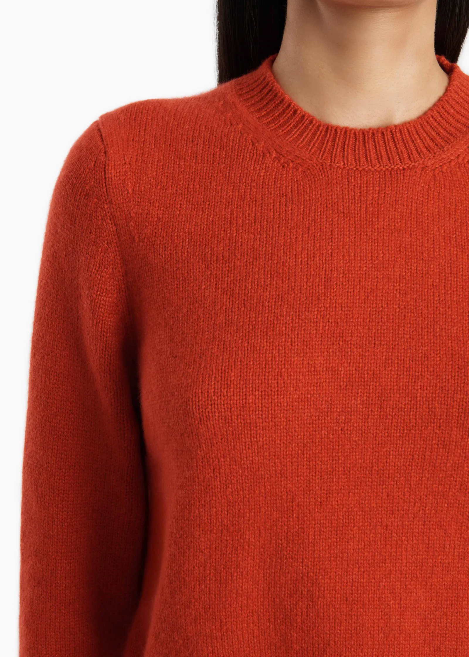 Khaite Knitwear-Leta Sweater in Persimmon