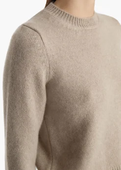 Khaite Knitwear-Leta Sweater in Putty