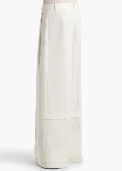 Khaite Pants-Linden Pant in Cream