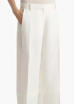 Khaite Pants-Linden Pant in Cream