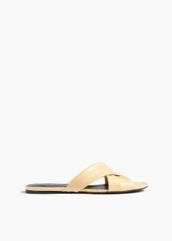 Khaite Flats|Sandals-Liria Flat Sandal in Butter Glazed Leather
