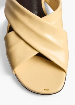 Khaite Flats|Sandals-Liria Flat Sandal in Butter Glazed Leather