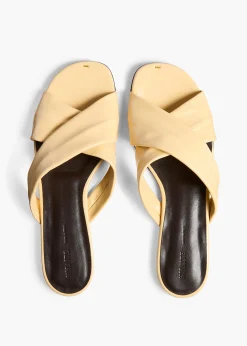Khaite Flats|Sandals-Liria Flat Sandal in Butter Glazed Leather