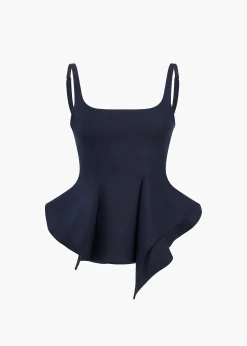 Khaite Shirts & Tops-Loa Top in Dark Navy