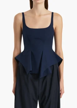 Khaite Shirts & Tops-Loa Top in Marine
