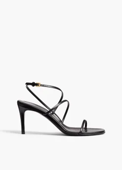 Khaite Pumps|Sandals-Loop Sandal in Black Leather