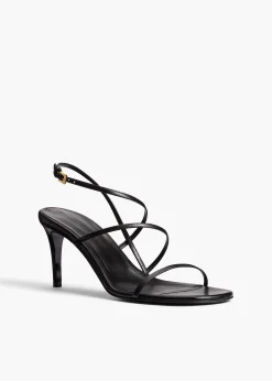 Khaite Pumps|Sandals-Loop Sandal in Black Leather