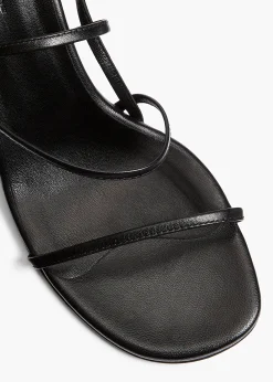 Khaite Pumps|Sandals-Loop Sandal in Black Leather