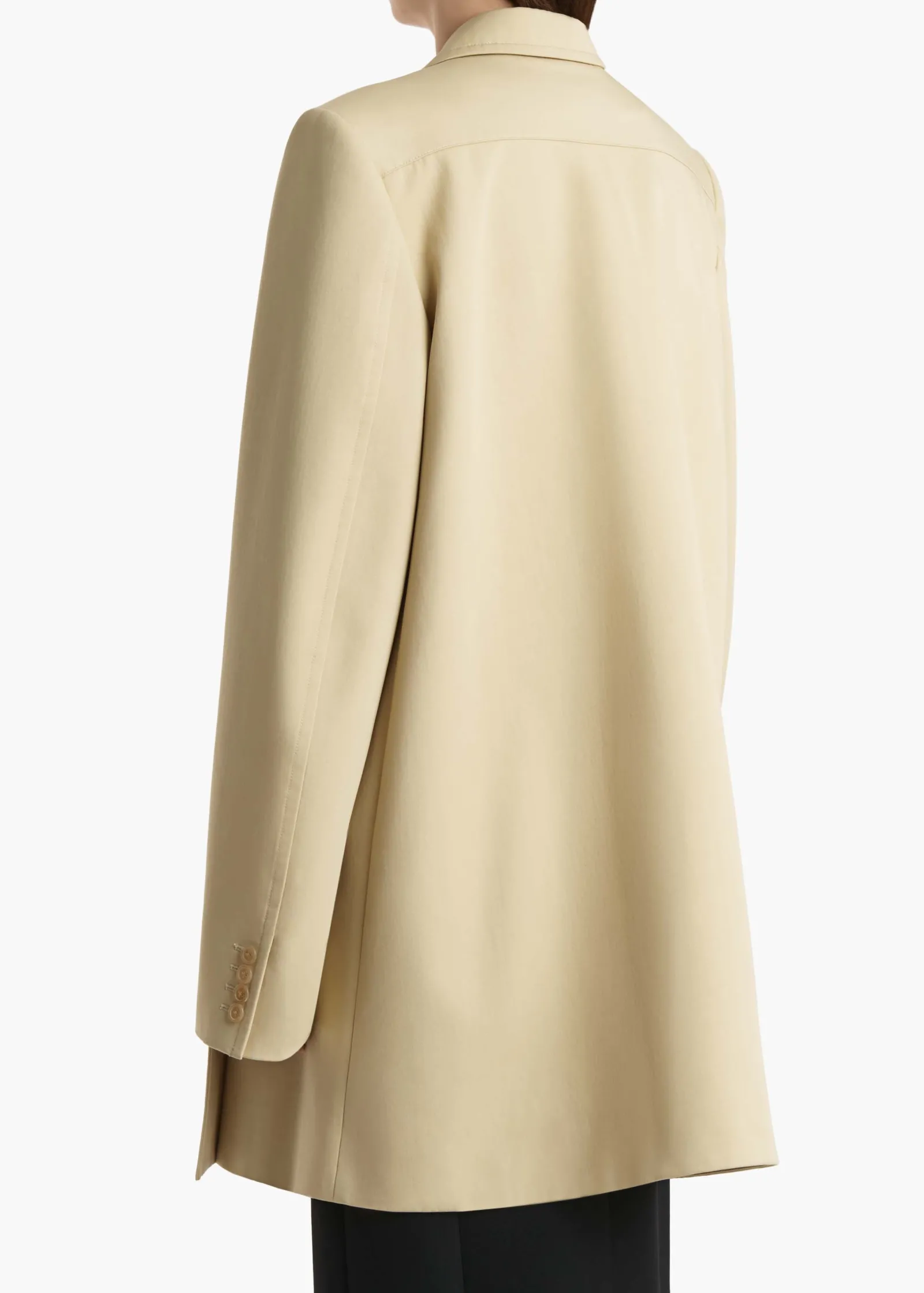 Khaite Leather|Outerwear & Coats-Lorel Coat in Natural