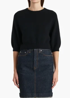 Khaite Knitwear-Lorelai Sweater in Black