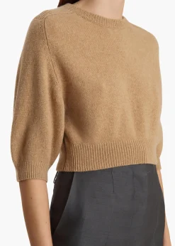 Khaite Knitwear-Lorelai Sweater in Camel