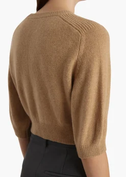 Khaite Knitwear-Lorelai Sweater in Camel