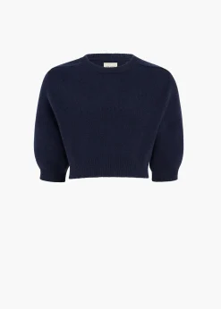 Khaite Knitwear-Lorelai Sweater in Midnight
