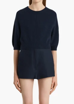 Khaite Knitwear-Lorelai Sweater in Midnight