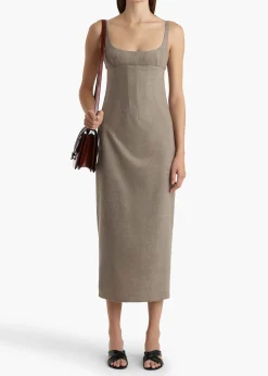 Khaite Dresses-Lotte Dress in Sepia