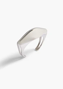 Khaite Jewelry-Lotus Cuff in Silver