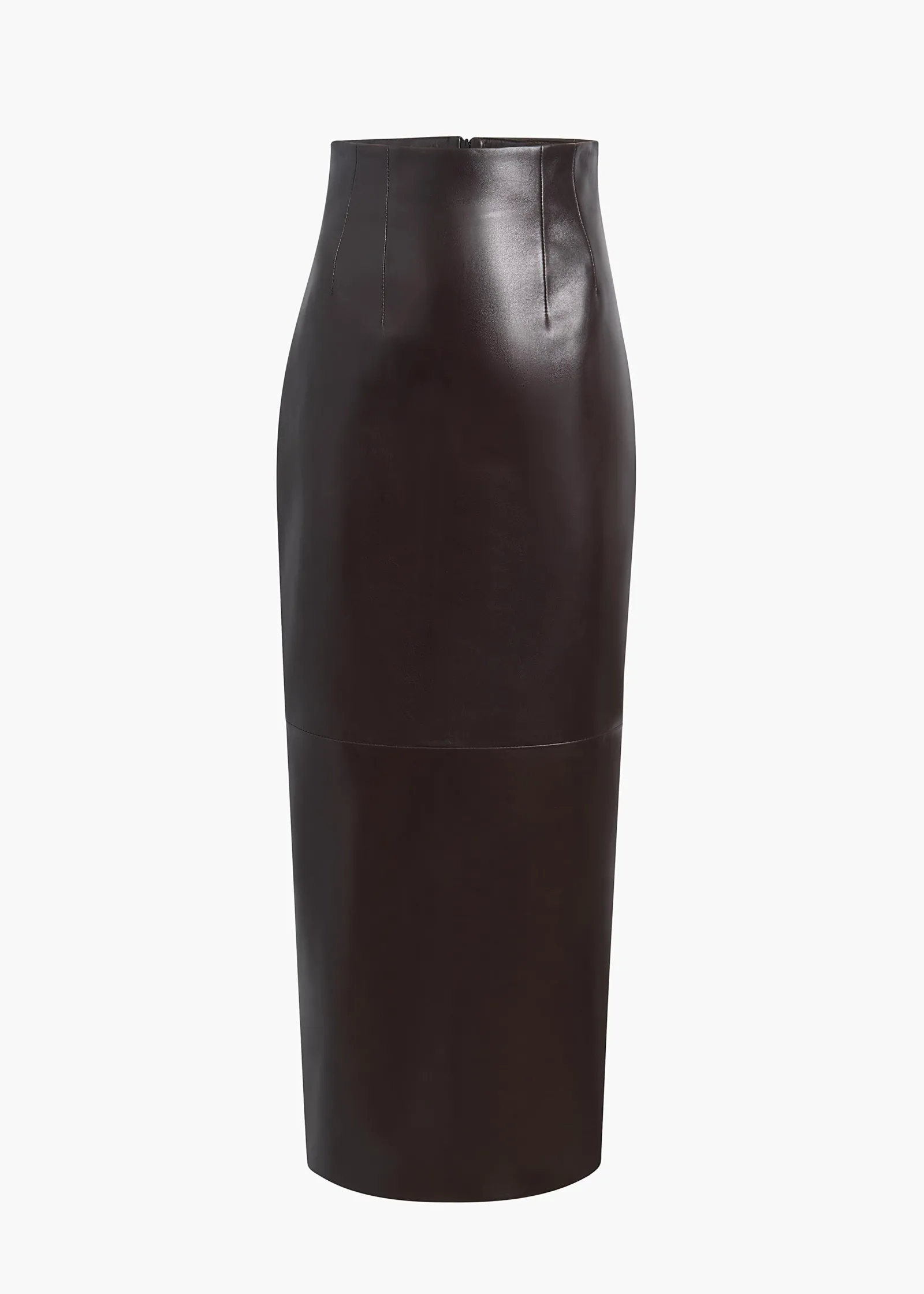 Khaite Skirts & Shorts|Leather-Loxley Skirt in Mud Leather