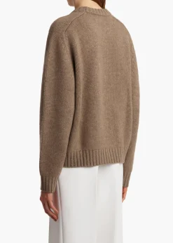 Khaite Knitwear-Mae Sweater in Barley