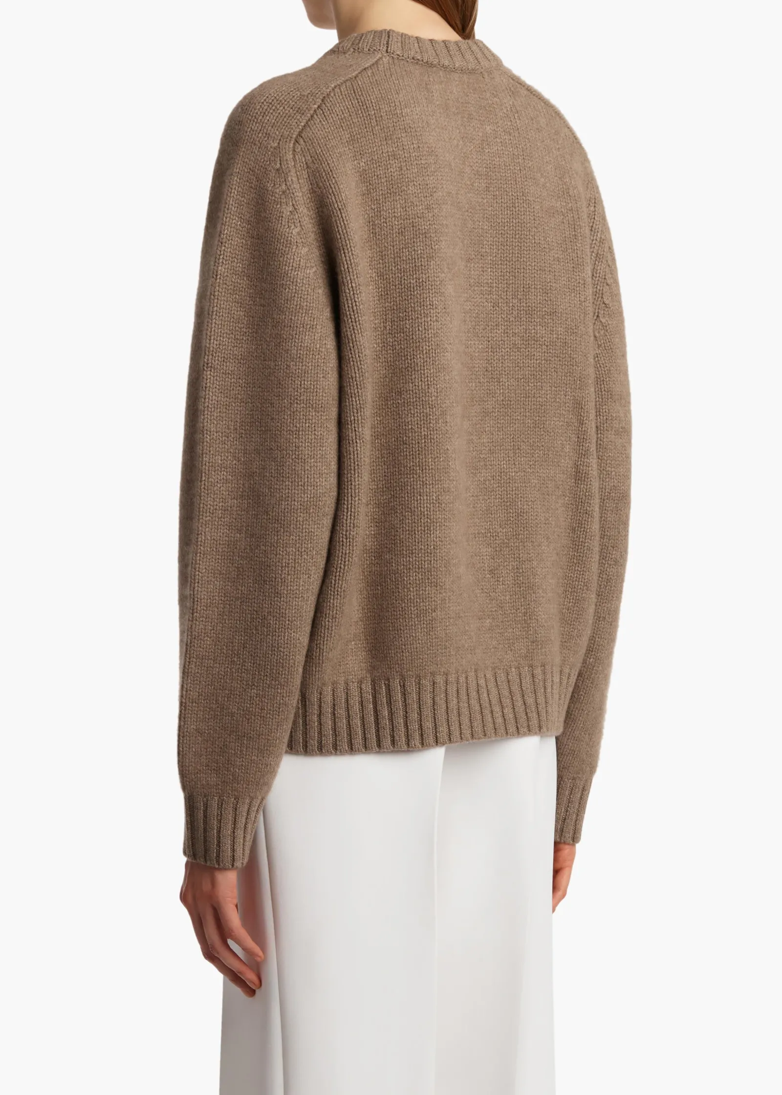 Khaite Knitwear-Mae Sweater in Barley