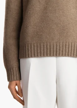 Khaite Knitwear-Mae Sweater in Barley