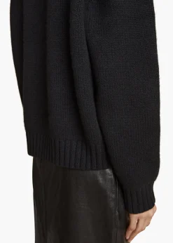 Khaite Knitwear-Mae Sweater in Black