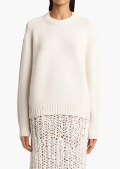 Khaite Knitwear-Mae Sweater in Glaze