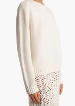 Khaite Knitwear-Mae Sweater in Glaze