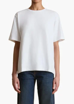 Khaite T-Shirts & Tanks-Mae T-Shirt in White