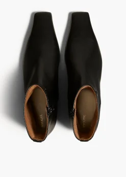 Khaite Boots-Marfa Ankle Boot in Black Leather