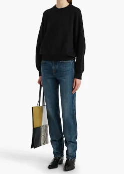 Khaite Knitwear-Margaux Sweater in Black