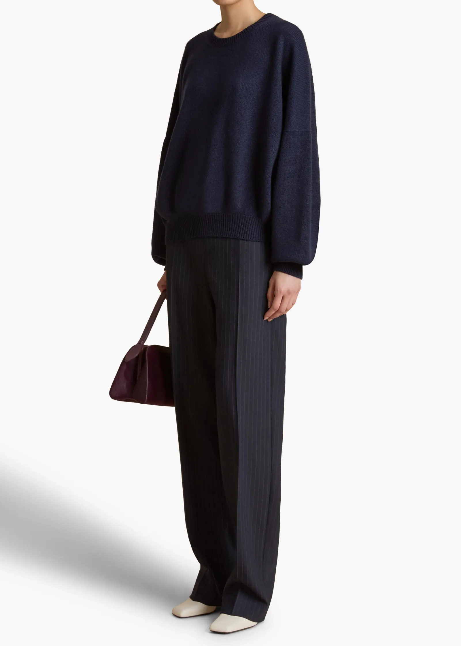 Khaite Knitwear-Margaux Sweater in Midnight