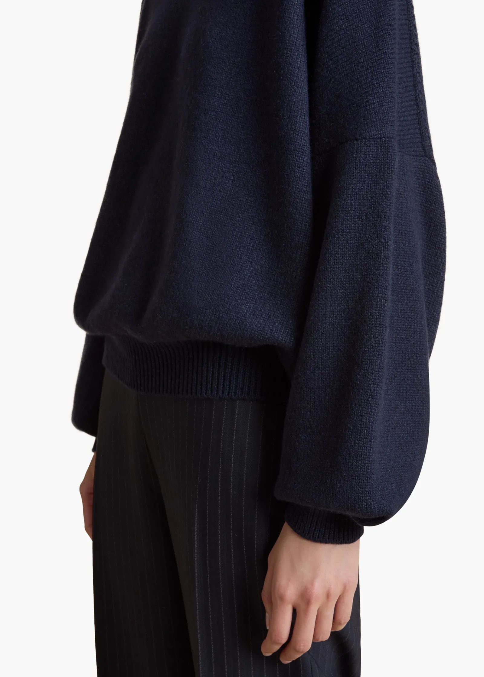 Khaite Knitwear-Margaux Sweater in Midnight