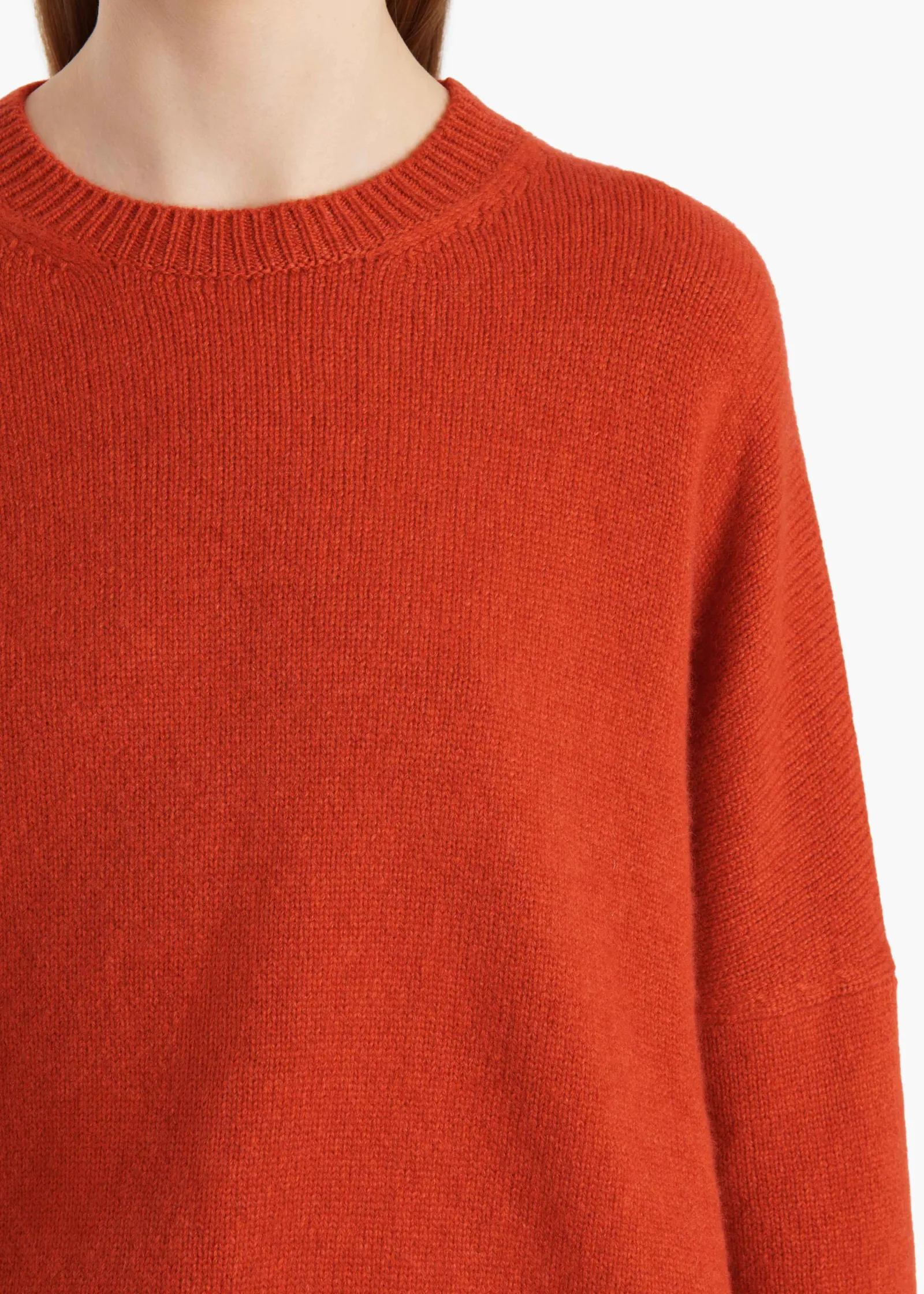Khaite Knitwear-Margaux Sweater in Persimmon
